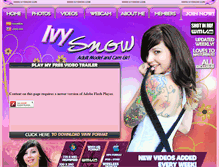 Tablet Screenshot of ivysnow.com